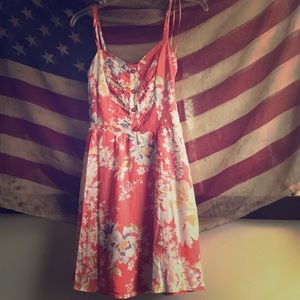 Floral spaghetti strap sundress